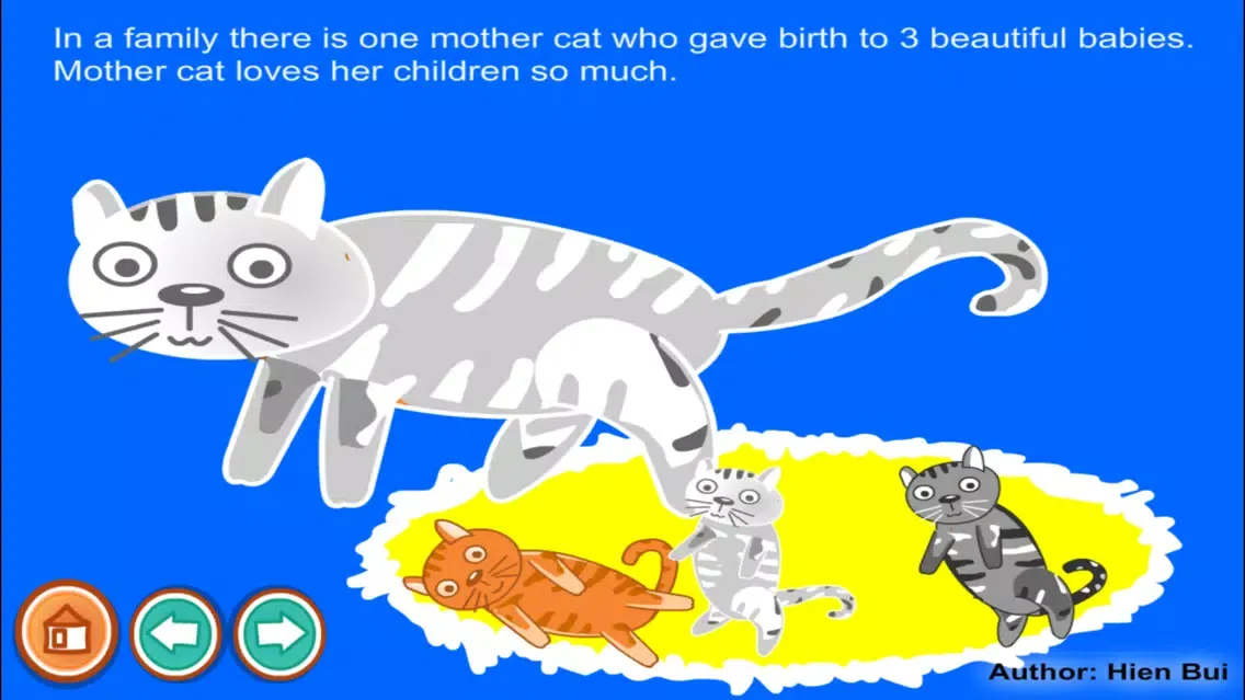 A lazy cat story (Untold toddler story from Hien Bui)应用截图