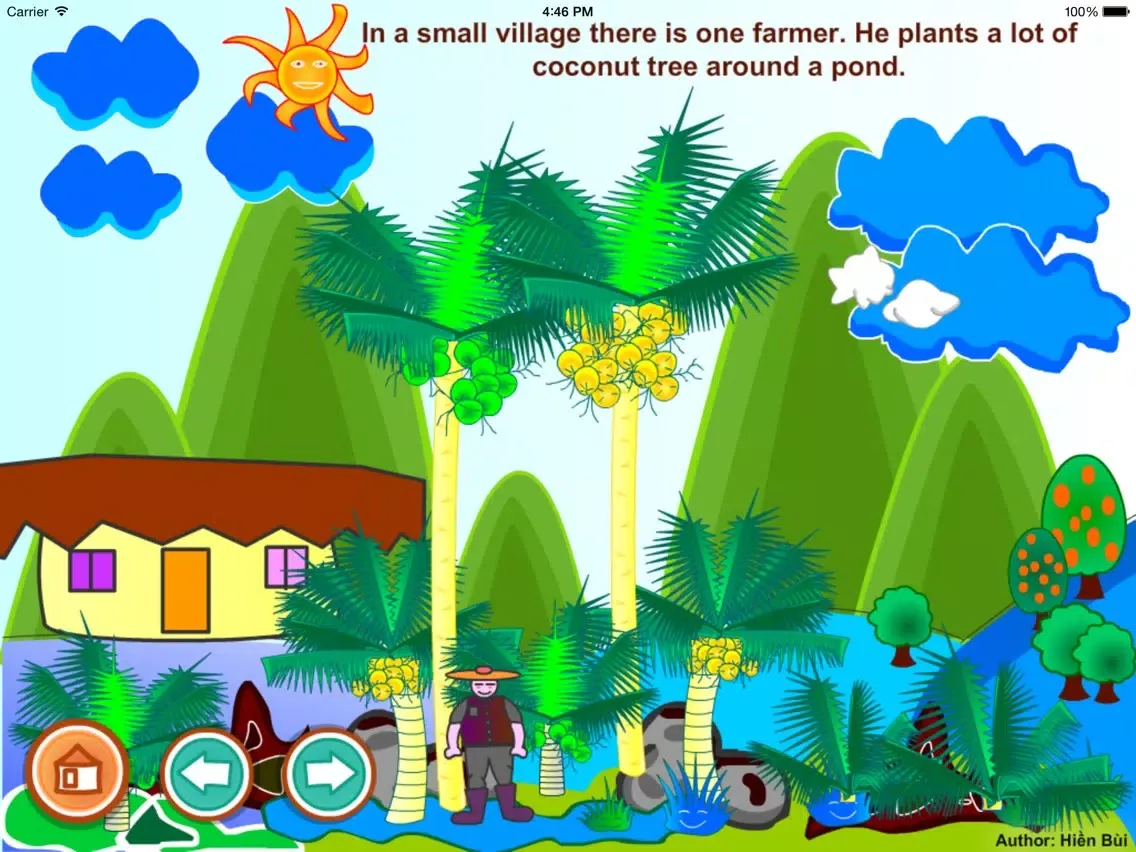 A coconut tree story (Untold toddler story - Hien Bui) iPad  Ekran Görüntüleri