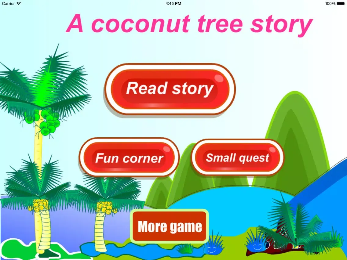 A coconut tree story (Untold toddler story - Hien Bui) iPad  Ekran Görüntüleri