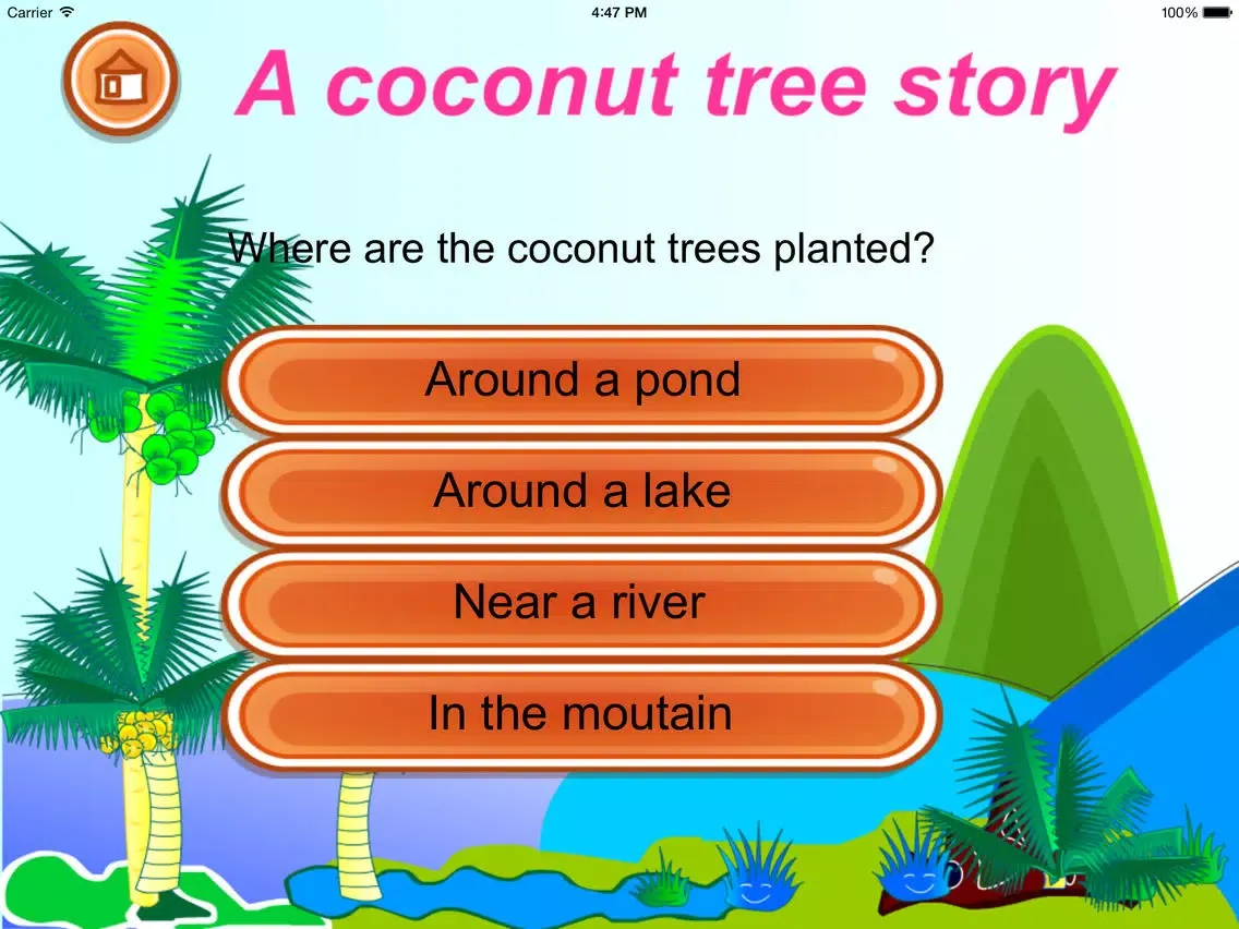 A coconut tree story (Untold toddler story - Hien Bui) iPad  Ekran Görüntüleri