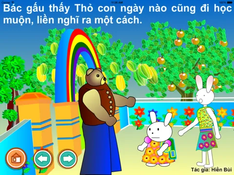 تصاویر Chiếc đồng hồ của Thỏ con (Truyện thiếu nhi của tác giả Hiền Bùi) iPad 
