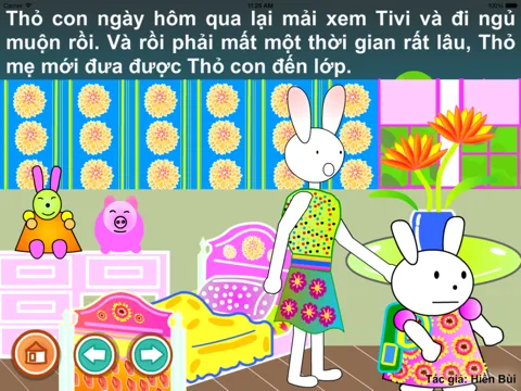 تصاویر Chiếc đồng hồ của Thỏ con (Truyện thiếu nhi của tác giả Hiền Bùi) iPad 