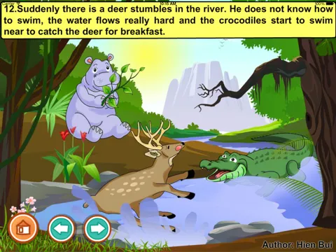 Tangkapan layar A good hippopotamus (story and games for kids) iPad 