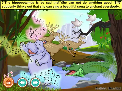 Tangkapan layar A good hippopotamus (story and games for kids) iPad 