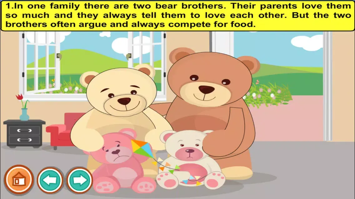 Captures d'écran de The jealous bears (Stories and games for kids)