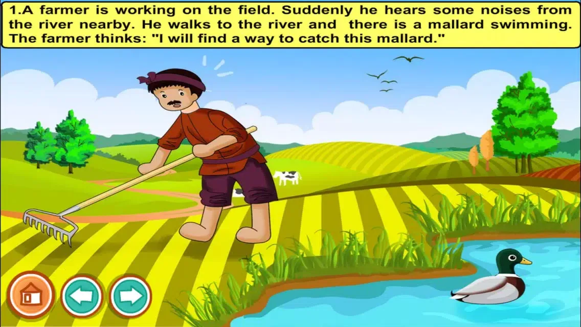 Zrzuty ekranu The daydreaming farmer (story and games for kids)