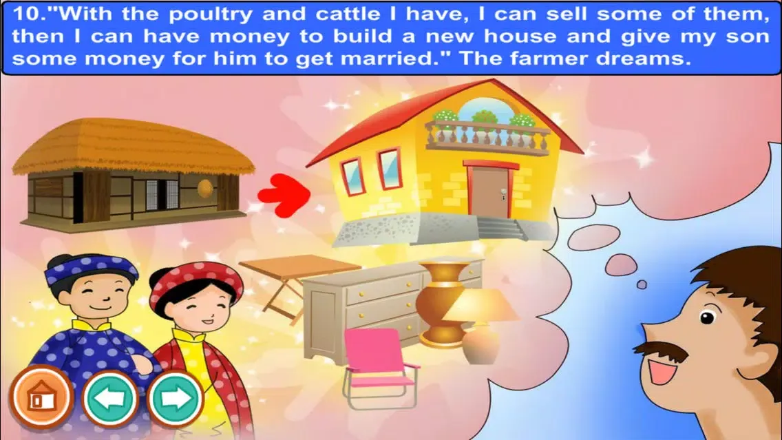 Zrzuty ekranu The daydreaming farmer (story and games for kids)
