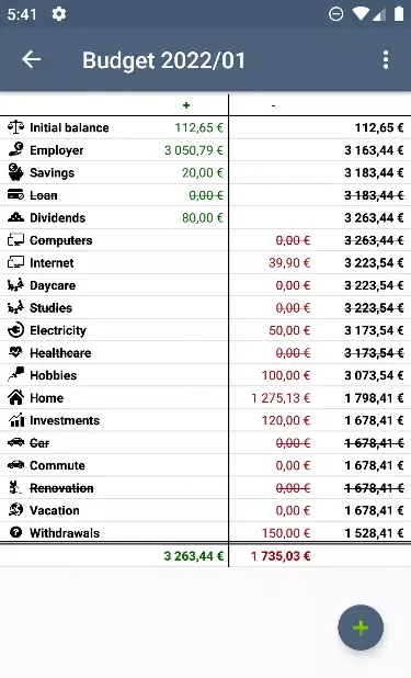 BBudget Screenshots