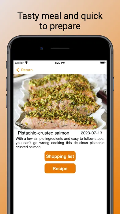 PushEat! Kosher Meal Planner Screenshots