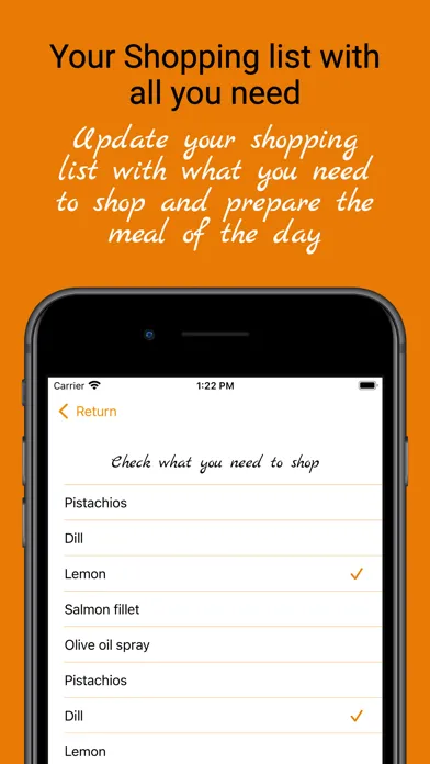 PushEat! Kosher Meal Planner Screenshots