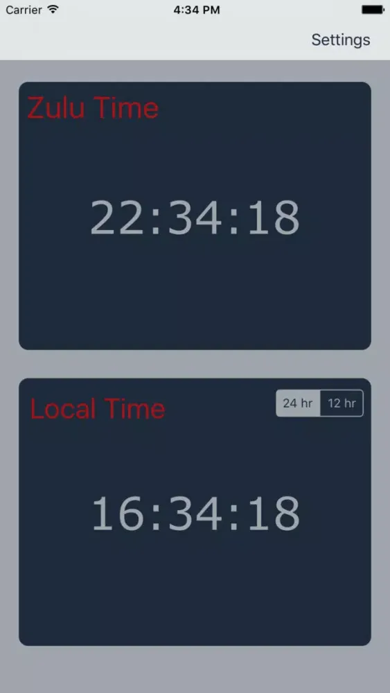 Zulu Military Time स्क्रीनशॉट