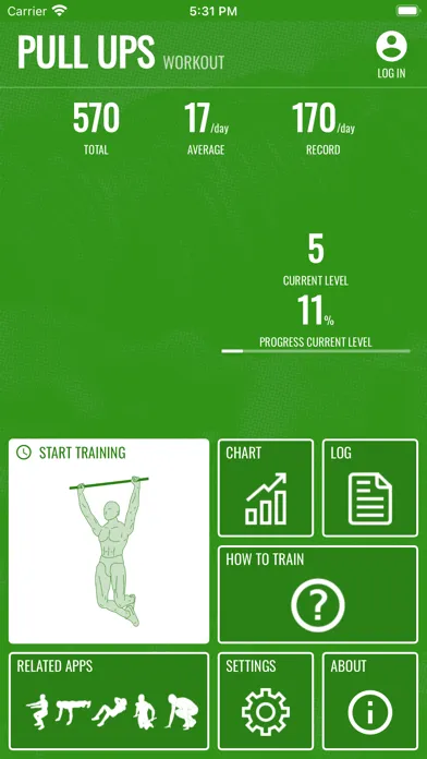 Capturas de pantalla de Pull Ups Personal Trainer