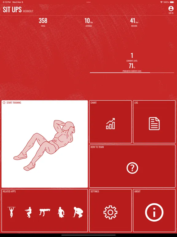 Sit Ups Personal Trainer iPad  سکرین شاٹس