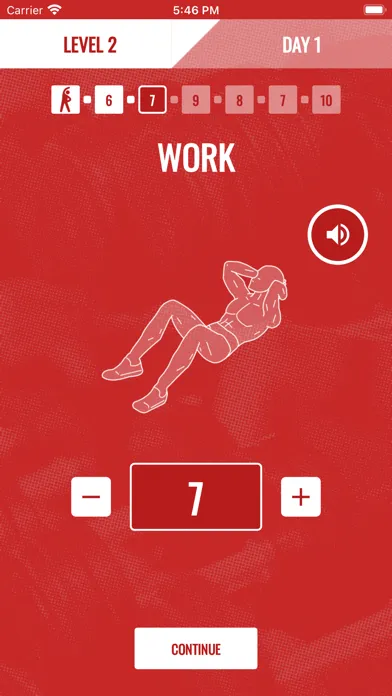Sit Ups Personal Trainer سکرین شاٹس