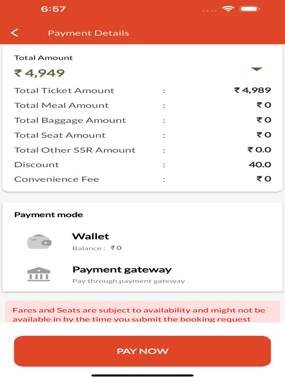 Fauji Udaan Defence Airticket iPad  স্ক্রিনশট