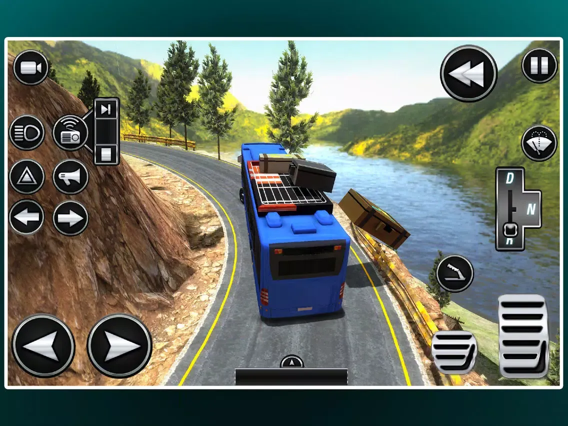 ภาพหน้าจอของ New Off-Road Coach Bus Driving iPad 