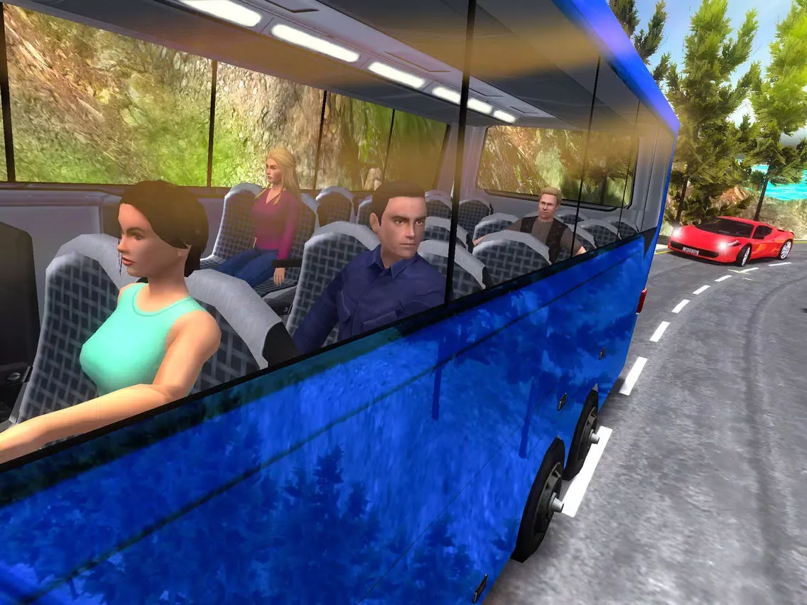 ภาพหน้าจอของ New Off-Road Coach Bus Driving iPad 