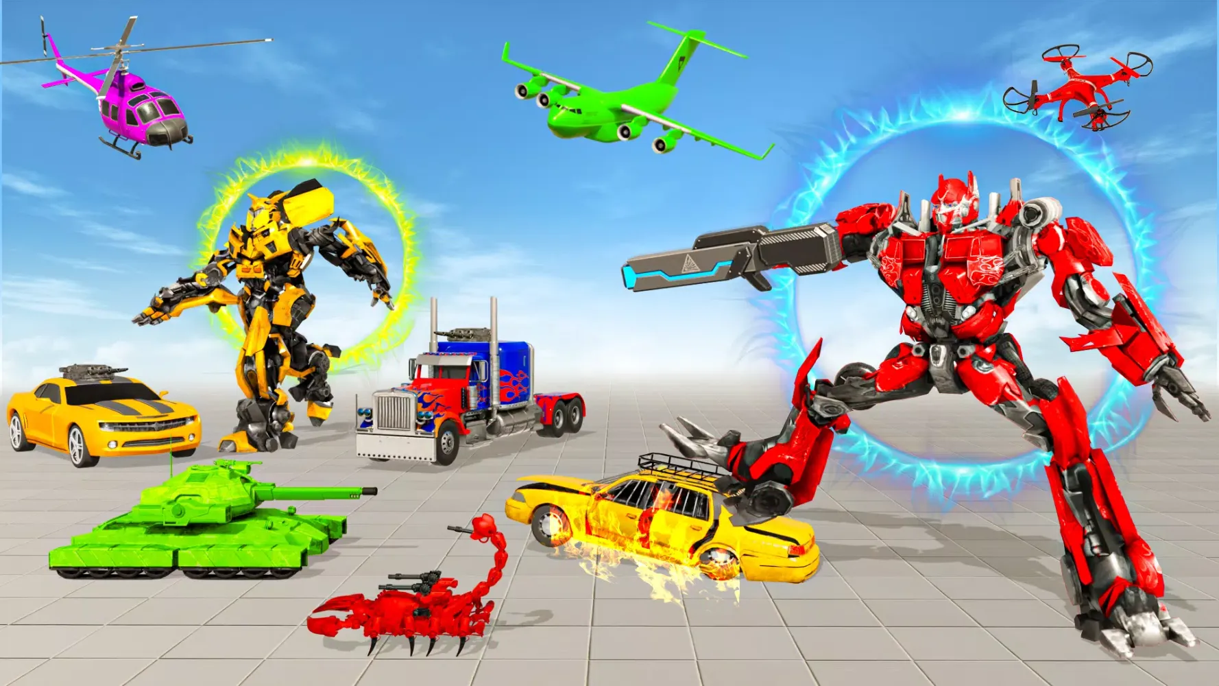 Jet Robot Car Transform 3D سکرین شاٹس
