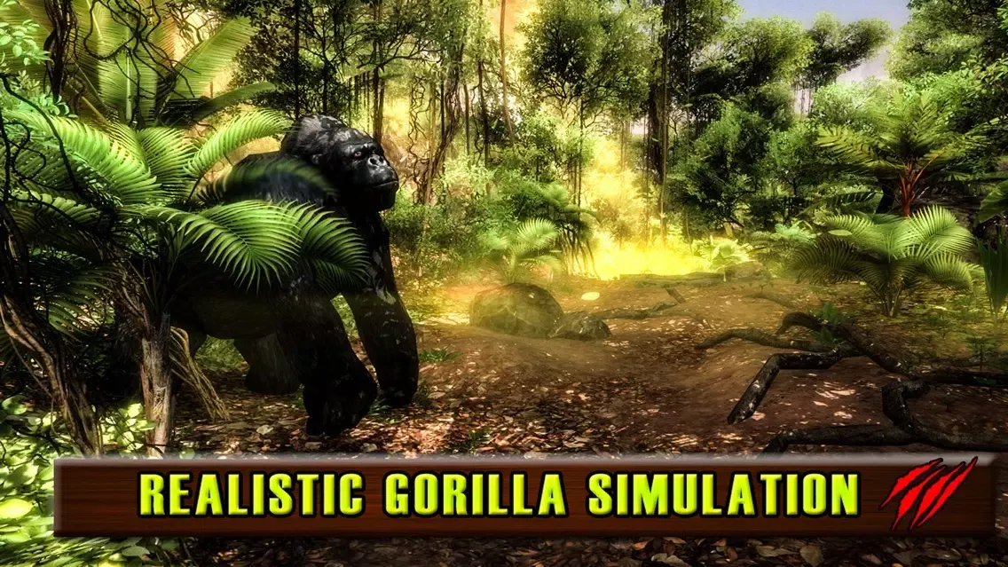 تصاویر Wild Gorilla Simulator 2016: Survival Life of Ape Vs Hunters & Wildlife Animals