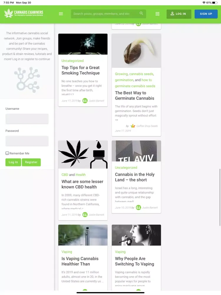Скриншоты Cannabis Examiners iPad 