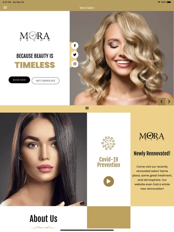 Mora Salon iPad 应用截图