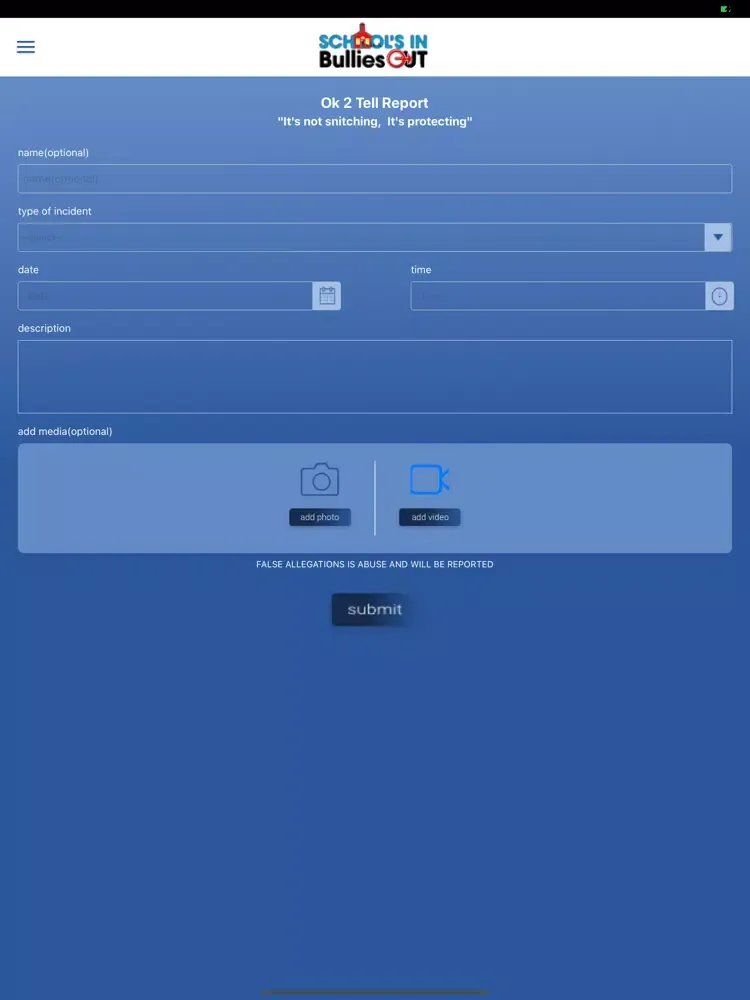 Скриншоты Schools In Bullies Out iPad 