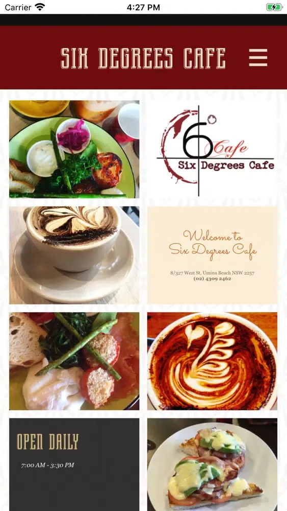 6 Degrees Cafe应用截图