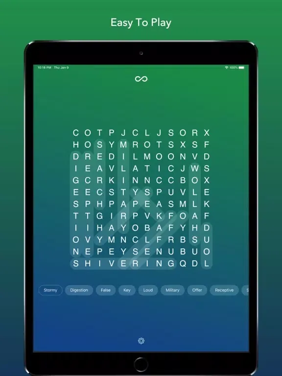 Captures d'écran de Infinity Wordsearch iPad 