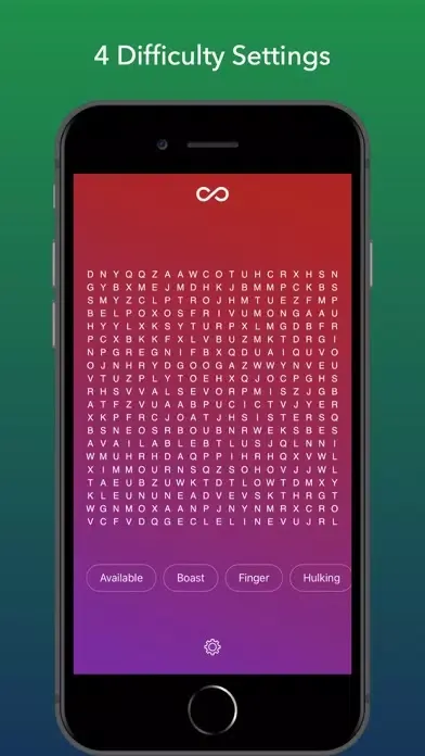 Captures d'écran de Infinity Wordsearch