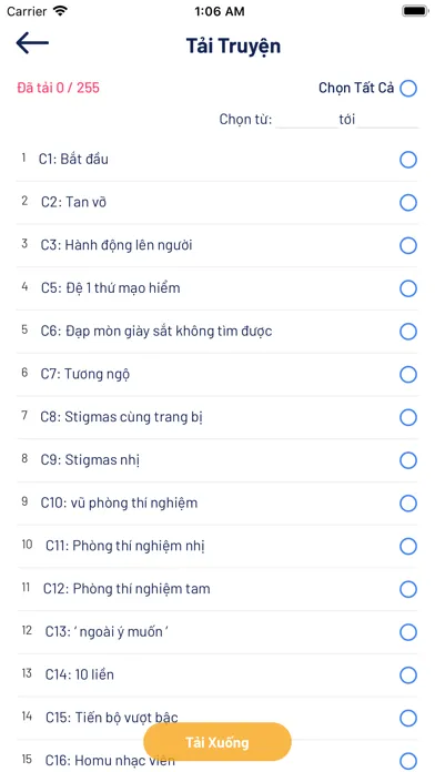 Ảnh chụp màn hình của StTruyen - Thế Giới Truyện