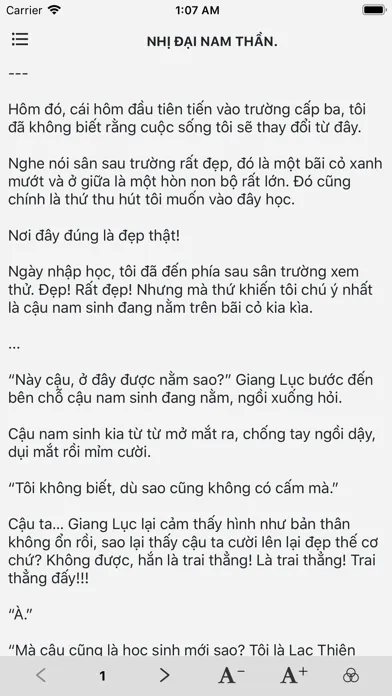 Ảnh chụp màn hình của StTruyen - Thế Giới Truyện