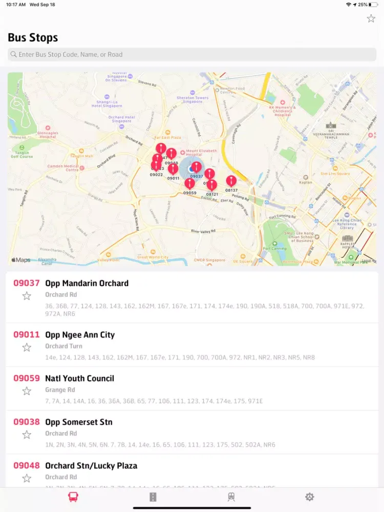 Singapore Transit iPad  سکرین شاٹس
