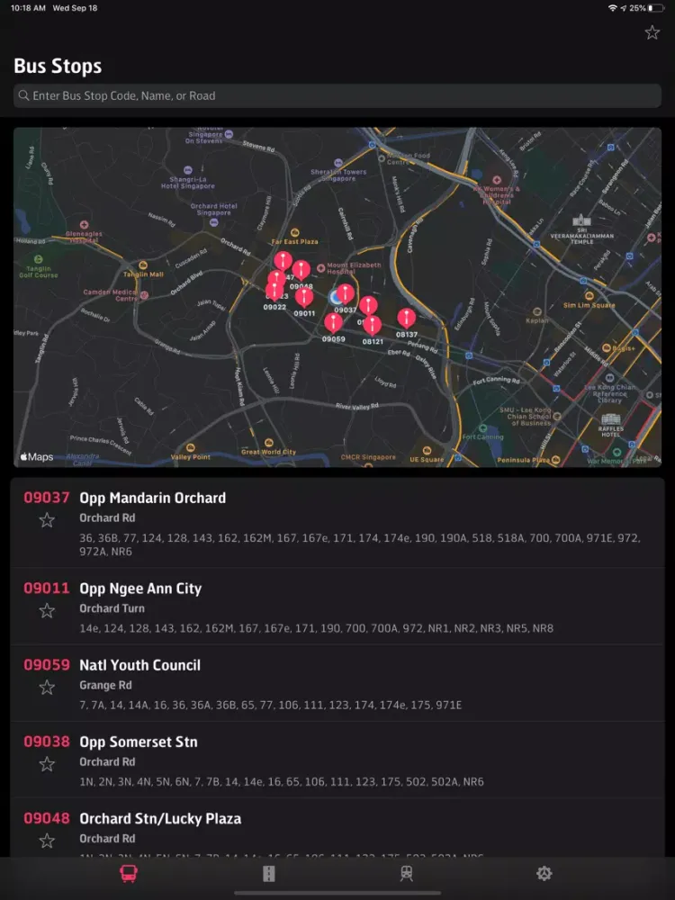 Singapore Transit iPad  سکرین شاٹس
