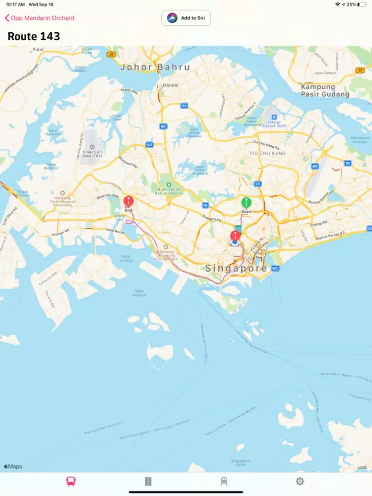 Singapore Transit iPad  سکرین شاٹس