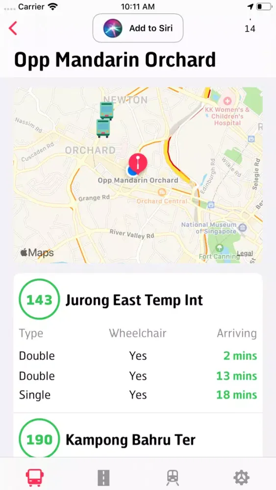 Singapore Transit سکرین شاٹس