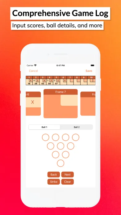Zrzuty ekranu LuckyStrike - Bowling Tracker