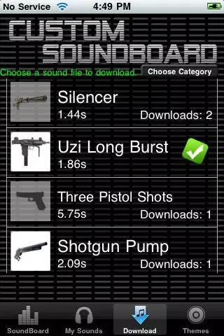 Capturas de tela do Custom Soundboard