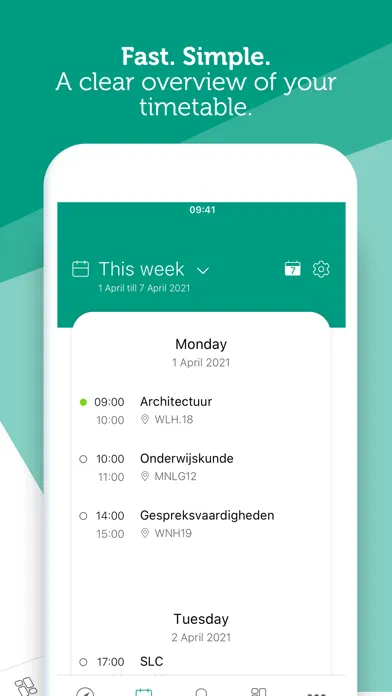 Captures d'écran de MySaxion Student App