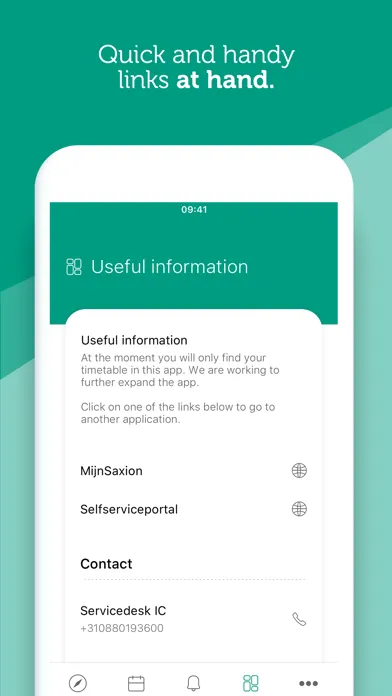 Captures d'écran de MySaxion Student App