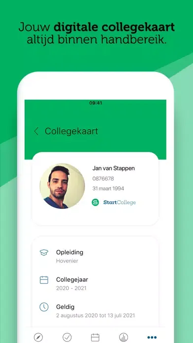 Capturas de tela do MijnStartCollege