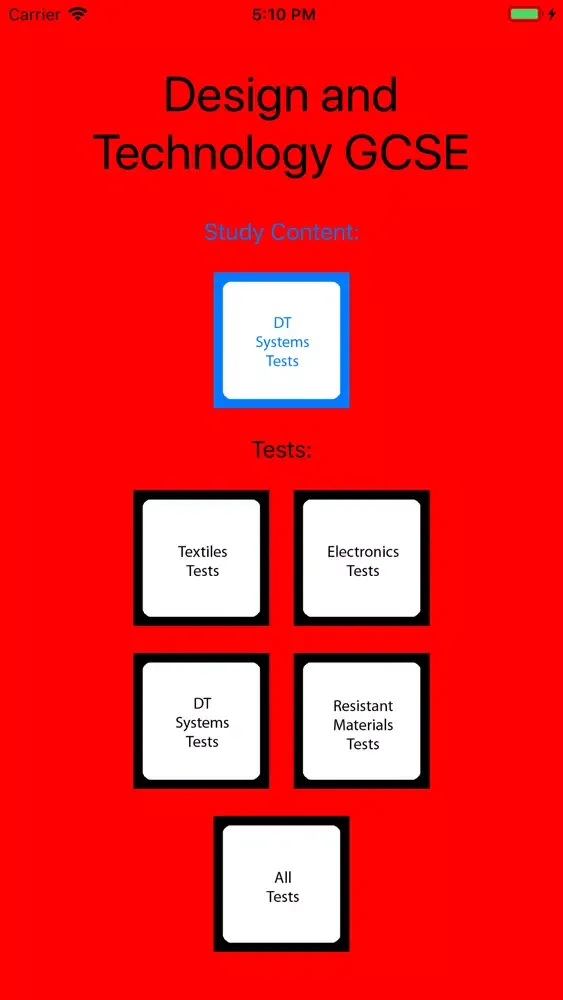 Tangkapan skrin Design and Technology GCSE