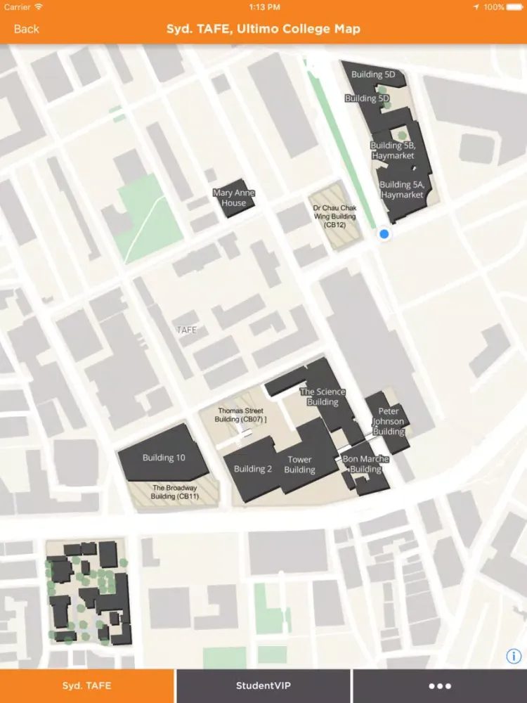 Capturas de pantalla de Sydney TAFE Map iPad 