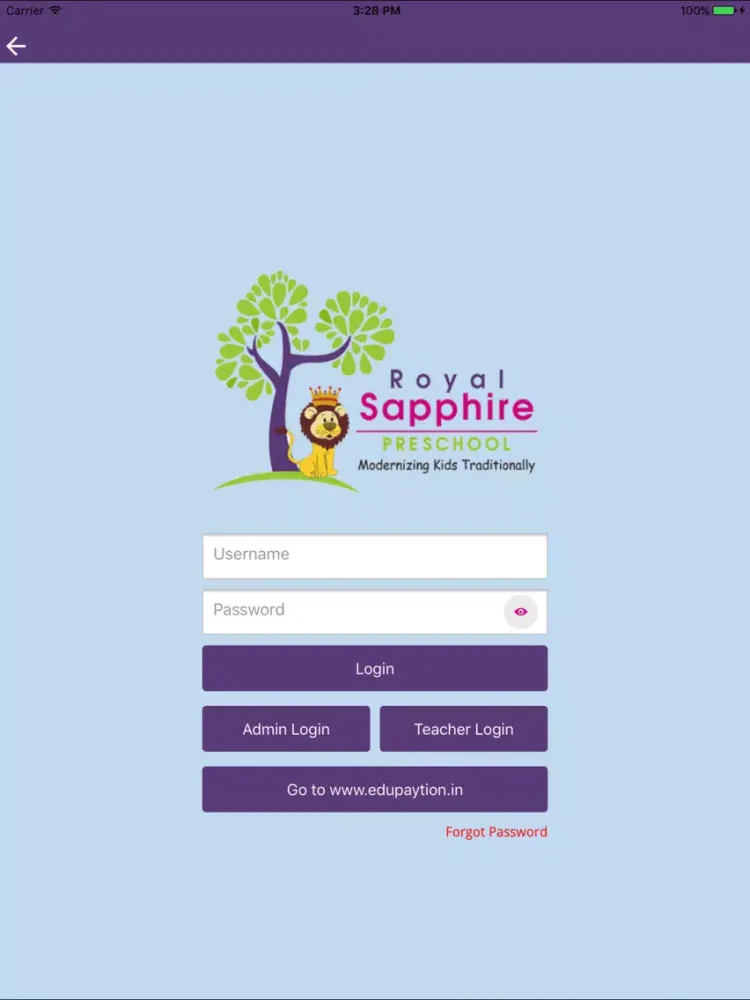 Capturas de tela do Royal Sapphire Preschool iPad 