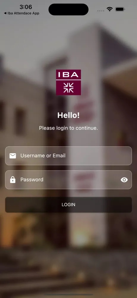 IBA KARACHI STUDENT APP Screenshots