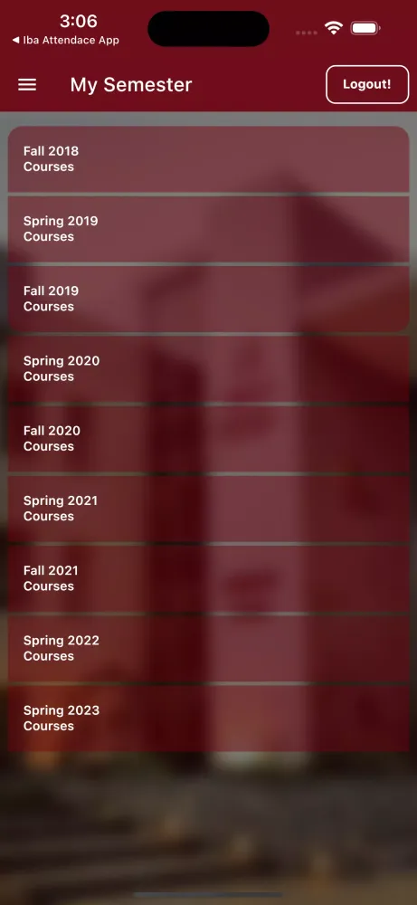 IBA KARACHI STUDENT APP Screenshots