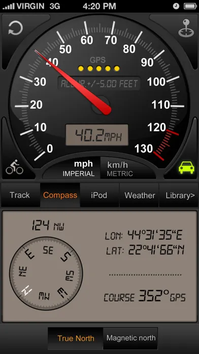 Speedometer GPS+ Screenshots