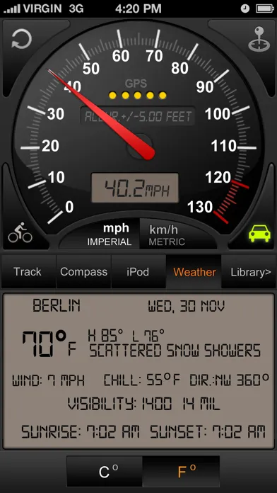 Speedometer GPS+ Screenshots