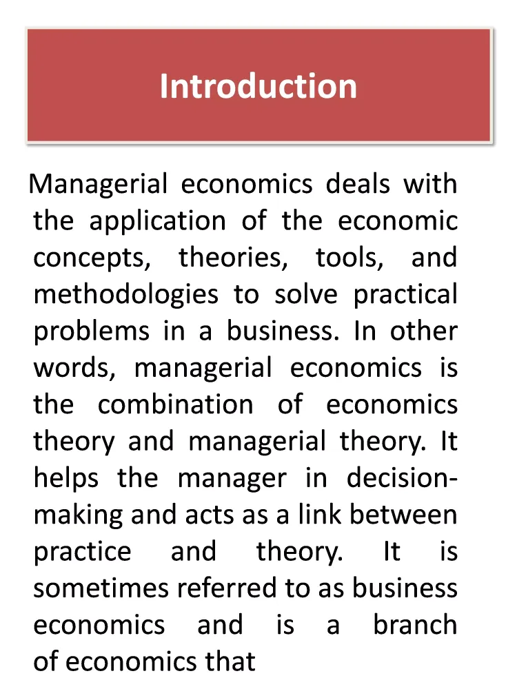 Managerial Economics Screenshots