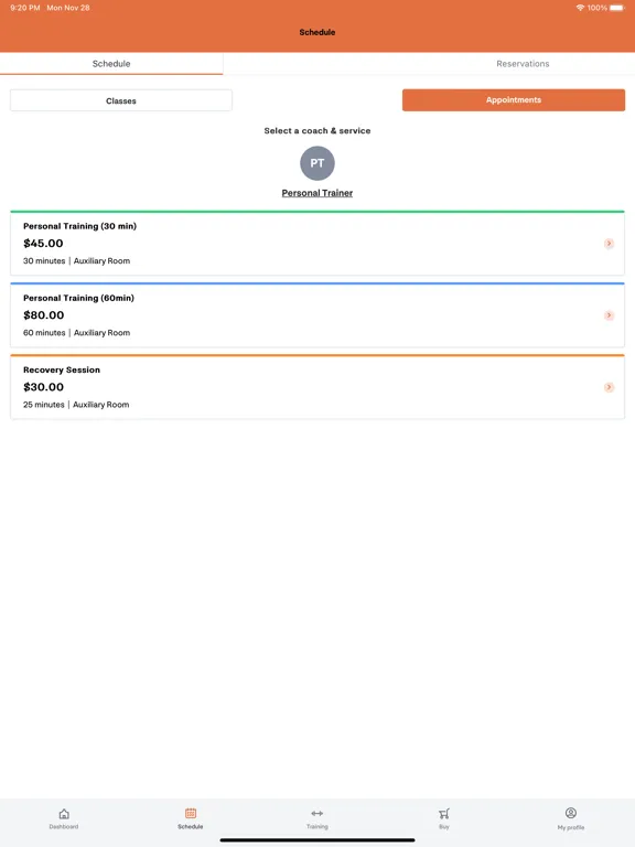 Captures d'écran de Coachman Strength Conditioning iPad 