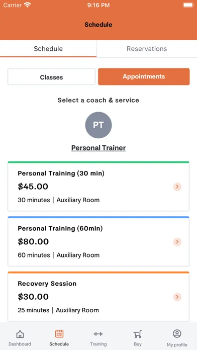 Captures d'écran de Coachman Strength Conditioning